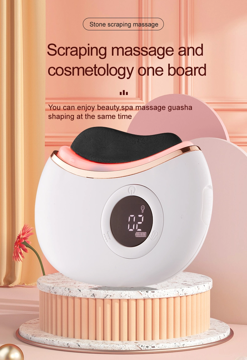 Skin Rejuvenation Electric Scraping Massager Face Slimming Guasha Board Facial Massage Tool